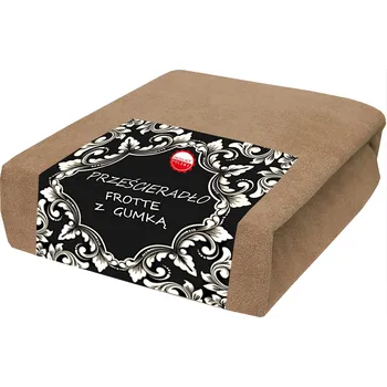 Prostěradlo Froté prostěradlo s gumou 160x200 měkké, teplé, barva latte, cappuccino