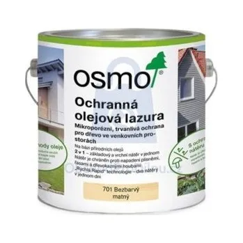 Olej na dřevo Olejová lazura ochranná, Bezbarvá matná 701, OSMO 2500 ml, balení 1 ks