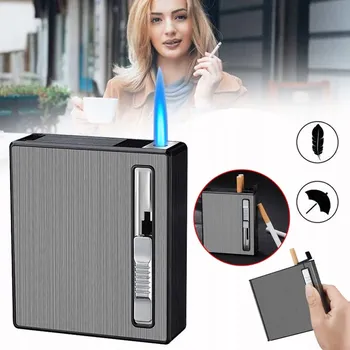 POUZDRO NA CIGARETY A ZAPALOVAČ 2 V 1 POUZDRO NA CIGARETY NA 20 CIGARET