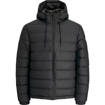 Velká pánská prošívaná bunda s kapucí Jack & Jones 12286934 černá (5XL)