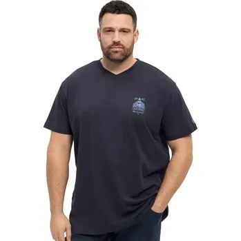 Velké pánské tričko s krátkým rukávem a potiskem North Latitude 53101-0581 tmavě modré (7XL)