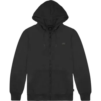 Pánská mikina Velká pánská zapínací mikina s kapucí Double Urban Outfitters MTOP-1090 černá (6XL)
