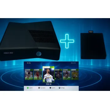 Herní konzole Herní konzole Microsoft Xbox 360 Slim, černá