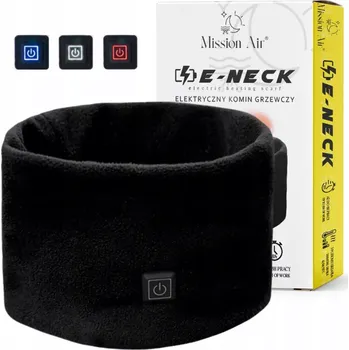 Vyhřívaný elektrický nákrčník černý na USB