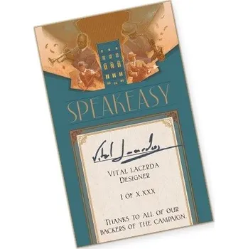 Desková hra TLAMA games Speakeasy - podepsaná samolepka