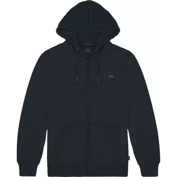 Pánská mikina Velká pánská zapínací mikina s kapucí Double Urban Outfitters MTOP-1090 tmavě modrá (4XL)