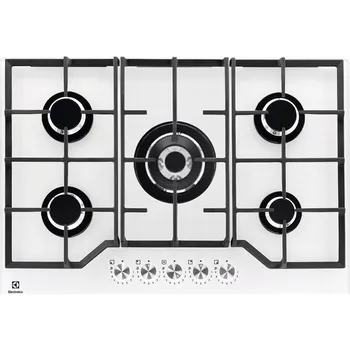 Varná deska Plynová varná deska ELECTROLUX KGG75362W 5 hořáků, bílá