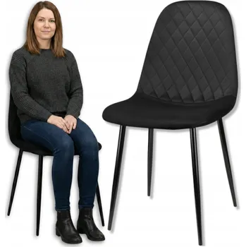 Židle Szchara černý velur 1 ks