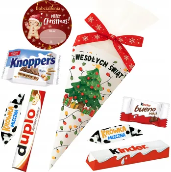 Obraz DÁREK DÁREK PRO MIKULÁŠE SADA SLADKOSTÍ KINDER BALÍČEK PRO DĚTI ROŽEK