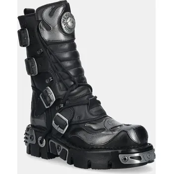 Dámské kozačky Kožené kotníkové boty New Rock M.107.S2 černá 99X, EUR 40