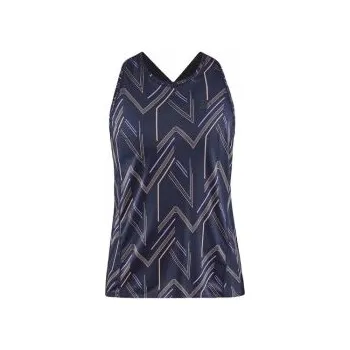 CRAFT ADV HiT W tmavě modrá se vzorem 1912471-396791 XL; Modrá tílko