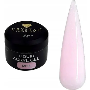 Lak na nehty Liquid Acryl Gel #15 50 ml CRYSTAL PROFESSIONAL Gel pro posílení nehtů