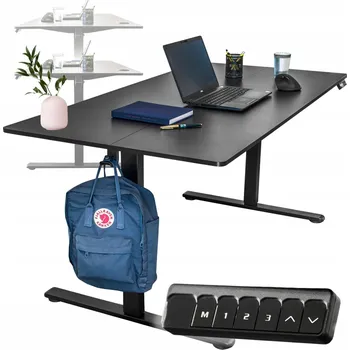 Psací stůl Obdélníkový psací stůl Becke 120 x 60 x 72 cm černý