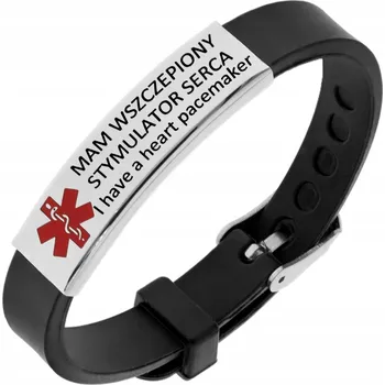 Náramek Medycínský náramek s gravírováním ICE SOS záchranný