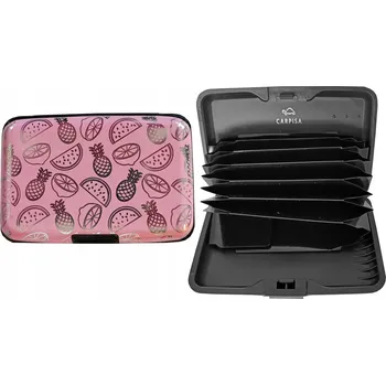 POUZDRO PENĚŽENKA SÁČEK NA KARTY VIZITKY PENĚŽENKA RŮŽOVÁ 11 x 8 CM