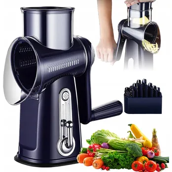 Kráječ zeleniny 5 V 1 OTOČNÝ MANDOLÍNA KRÁJEČ NA ZELENINY PLÁTKY SLOUPKY STRUHADLO