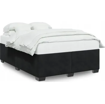 Postel Rám postele sametový černý 190x140 cm