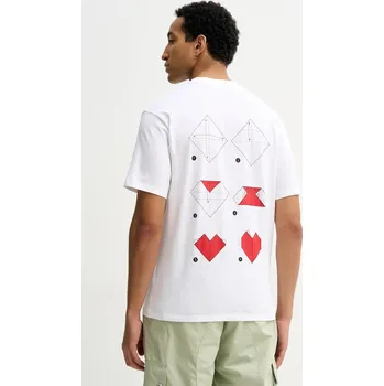 Bavlněné tričko HUGO Dalentin 50553429 béžová 01X, vel. XS