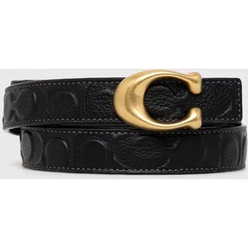 Opasek Oboustranný kožený pásek Coach CD485 černá 99X, vel. L