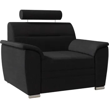 Křeslo Křeslo se záhlavníkem WILUNA, černá látka + vyzvednutí ZDARMA