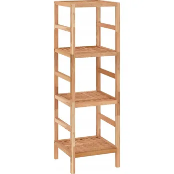 regál Koupelnový regál z masivního ořechového dřeva 35,5 x 35,5 x 112,5 cm