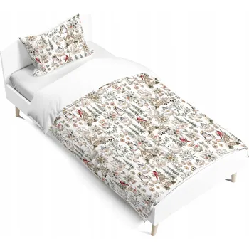 Povlečení POVLEČENÍ ŚWIĄTECZNA 140x200 BAVLNA - vzory POVLAK NA PŘIKRÝVKU A POLŠTÁŘ