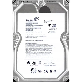Interní pevný disk Pevný disk Seagate Barracuda LP ST32000542AS 2TB SATA II 3,5"