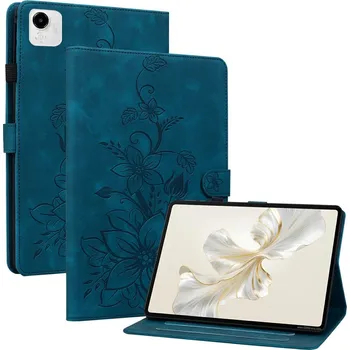 Pouzdro na tablet VSECHNONAMOBIL 109683 ART LILY Zaklápěcí pouzdro pro Honor Pad X9a modré
