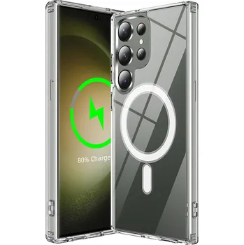 Pouzdro na mobilní telefon Techsuit – MagSafe Pro – Samsung Galaxy S23 Ultra – transparentní