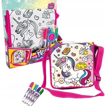 kreativní sada Taška k vymalování + fixy jednorožec ZA4463