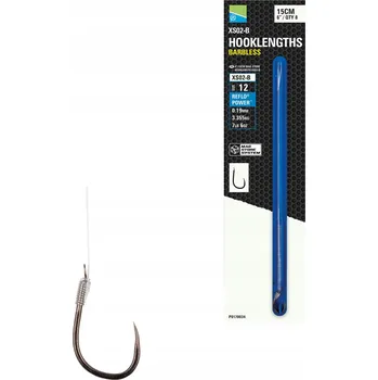 Hotový návazec Preston Mag Store Hooklength Xs02-B fluorocarbon, nosnost 3,35 kg, délka 15 cm