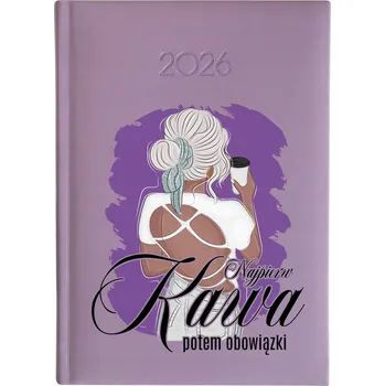 Kalendář Knižní kalendář 2026 A5 FunnyCase fialový