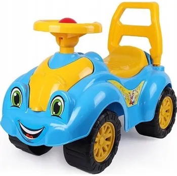 Odrážedlo ODPÍCHOVACÍ AUTO ODRÁŽEDLO Žluto-Modré