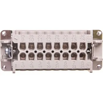 Síťový konektor Zásuvková vložka konektoru 16P+PE samice 16A 500V EPIC H-BE 16 BS 10195100