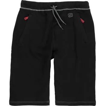 Pánské kraťasy Adamo 159802-700 velké bavlněné krátké šortky černé (7XL)