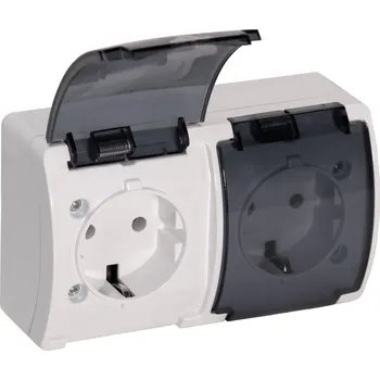 Elektrická zásuvka Elektrická Zásuvka hermetická Viplast bílá