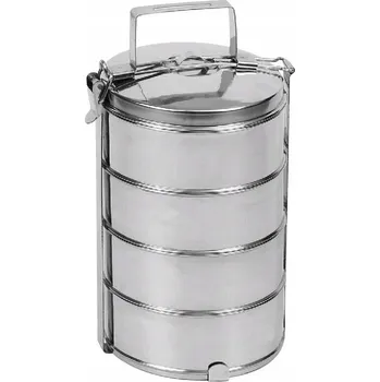 Jídlonosič Home Point nerezová ocel Nádoba na potraviny 4x1,2 l ¤16 cm