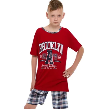 Chlapecké pyžamo Chlapecké pyžamo 1F0649 vínová 122-128-7-8-let