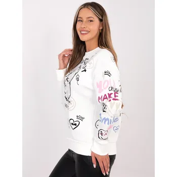 Dámská mikina Mikina D10608BC02804A bílá S