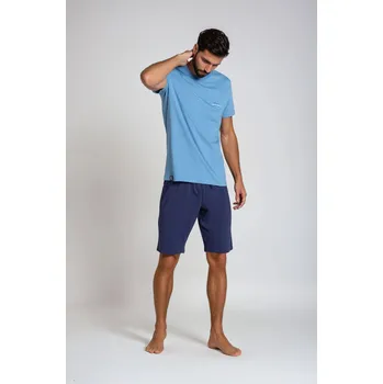 Pánské oblečení Pyžamo Duty 38881-95X Modrá a tmavě modrá - Henderson M