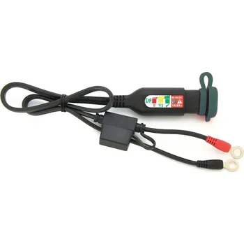 Nabíječka autobaterie OPTIMATE kabel s očkovými konektory a indikátorem stavu lithiové motobaterie, SAE konektor (s pojistkou 15A, délka 60cm) LifePO4