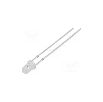 Polovodič LED 3mm zelená 8400÷10000mcd 30° Čelo vypouklé bez dorazu