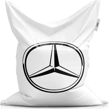 Sedací pytel Sablio Sedací vak Classic Logo 1 Bílá - 150x100 cm