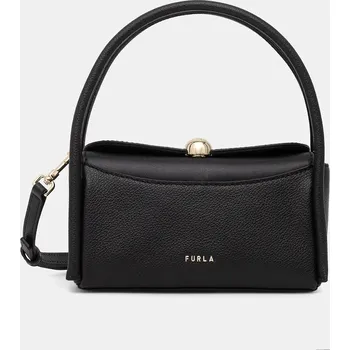 Kabelka Kožená kabelka Furla Nicole Mini Boston Bag WE00893.BX4296.O6000 černá 99X, vel. ONE SIZE