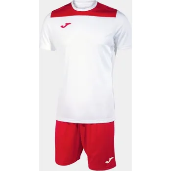 Pánská/Chlapecká fotbalová souprava JOMA PHOENIX II SET WHITE RED Velikost: 12 (2XS), Barva: WHITE-RED