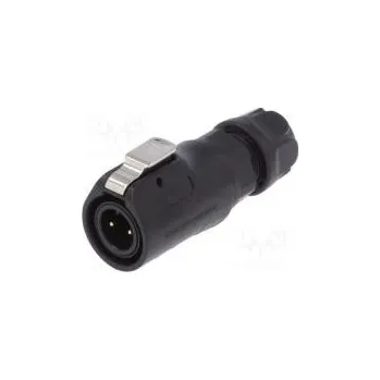 Auto elektroinstalace Zástrčka Konektor kulatý velikost 12 02 PIN 2 se západkou