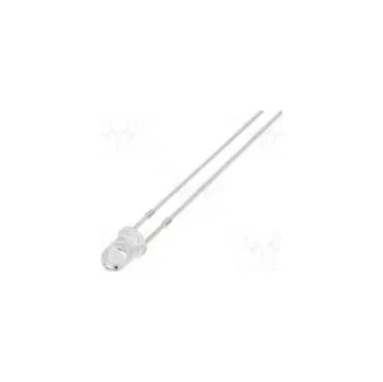 Dioda LED 3mm žlutá 2180mcd 30° Čelo vypouklé Rozteč 2,54mm