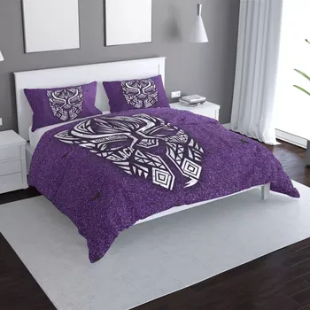 Povlečení Sablio Povlečení BLACK PANTHER wakanda forever Bílý - 140x200 / 90x70