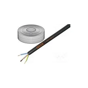 elektrický kabel Vodič H07RN-F,TITANEX® kulatý lanko Cu 2x6mm2 guma černá