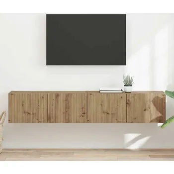 Televizní stolek TV wall cabinet Nástěnný 2 pcs Umělecký dub 60 x 31 x 29.5 cm